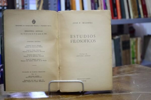 Estudios Filosóficos. José P. Massera. - Imagen de 3