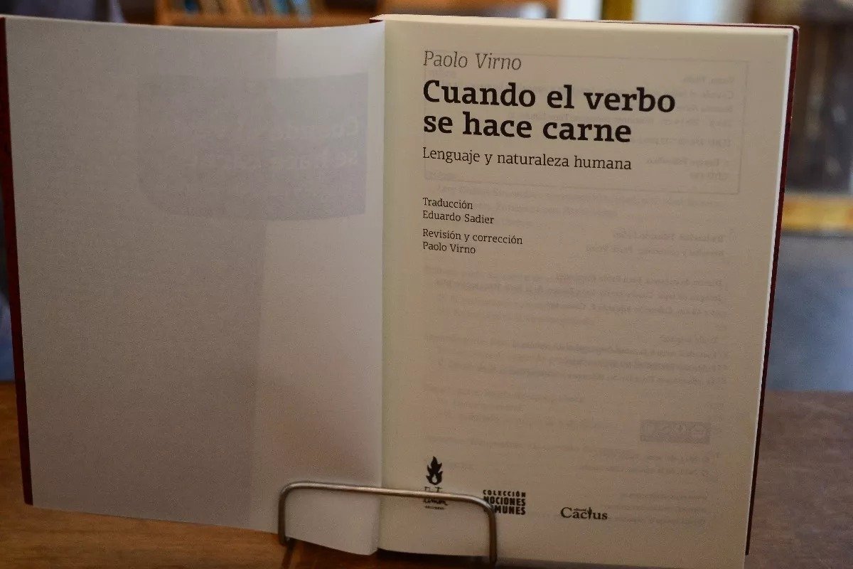 Cuando El Verbo Se Hace Carne. Paolo Virno. - Imagen 4