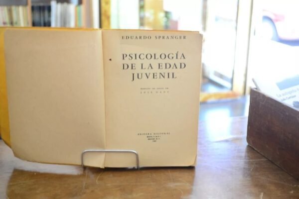Psicología De La Edad Juvenil. Eduardo Spranger - Imagen de 2