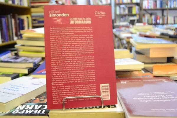 Comunicacion E Informacion. Gilbert Simondon. - Imagen 3