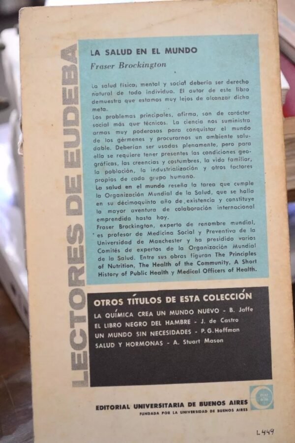 La Salud En El Mundo. Fraser Brockington. - Imagen de 5